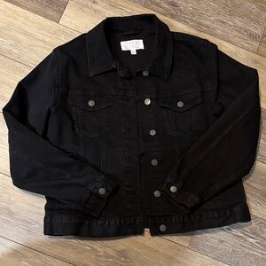 Black Jean Jacket size large